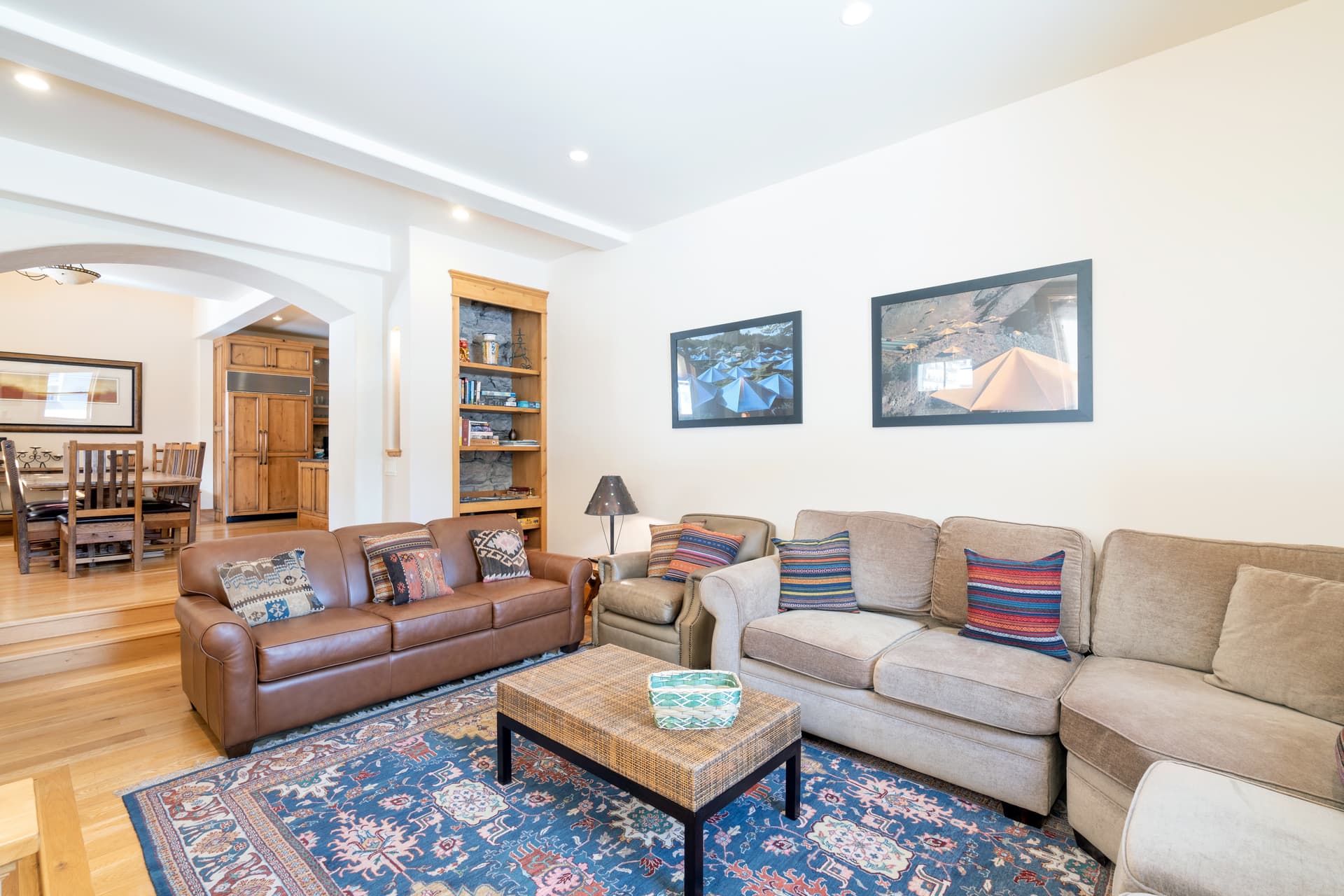 Large living room area in our Telluride vacation rental