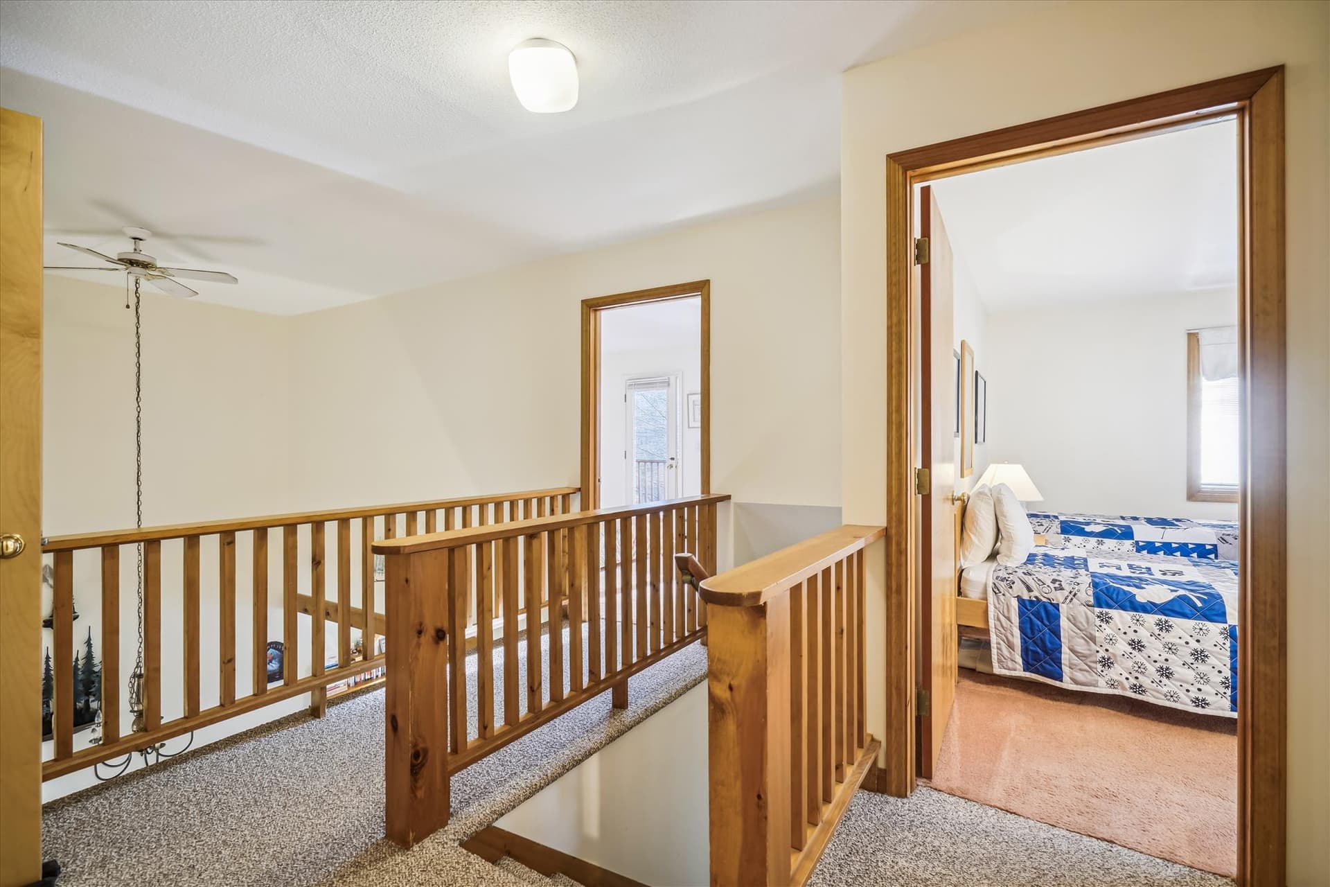 Easy access to the bedrooms.