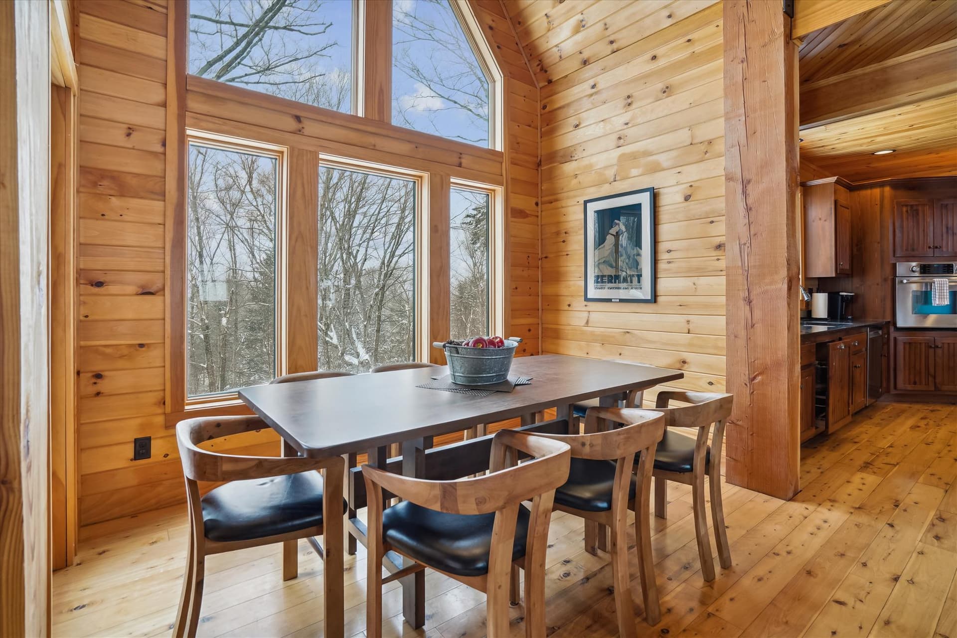 Whether or not you are eating breakfast or having a snack, with all of this natural lighting, dining will be glorious.
