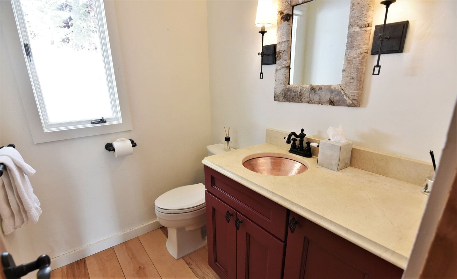 Half Bath--central level