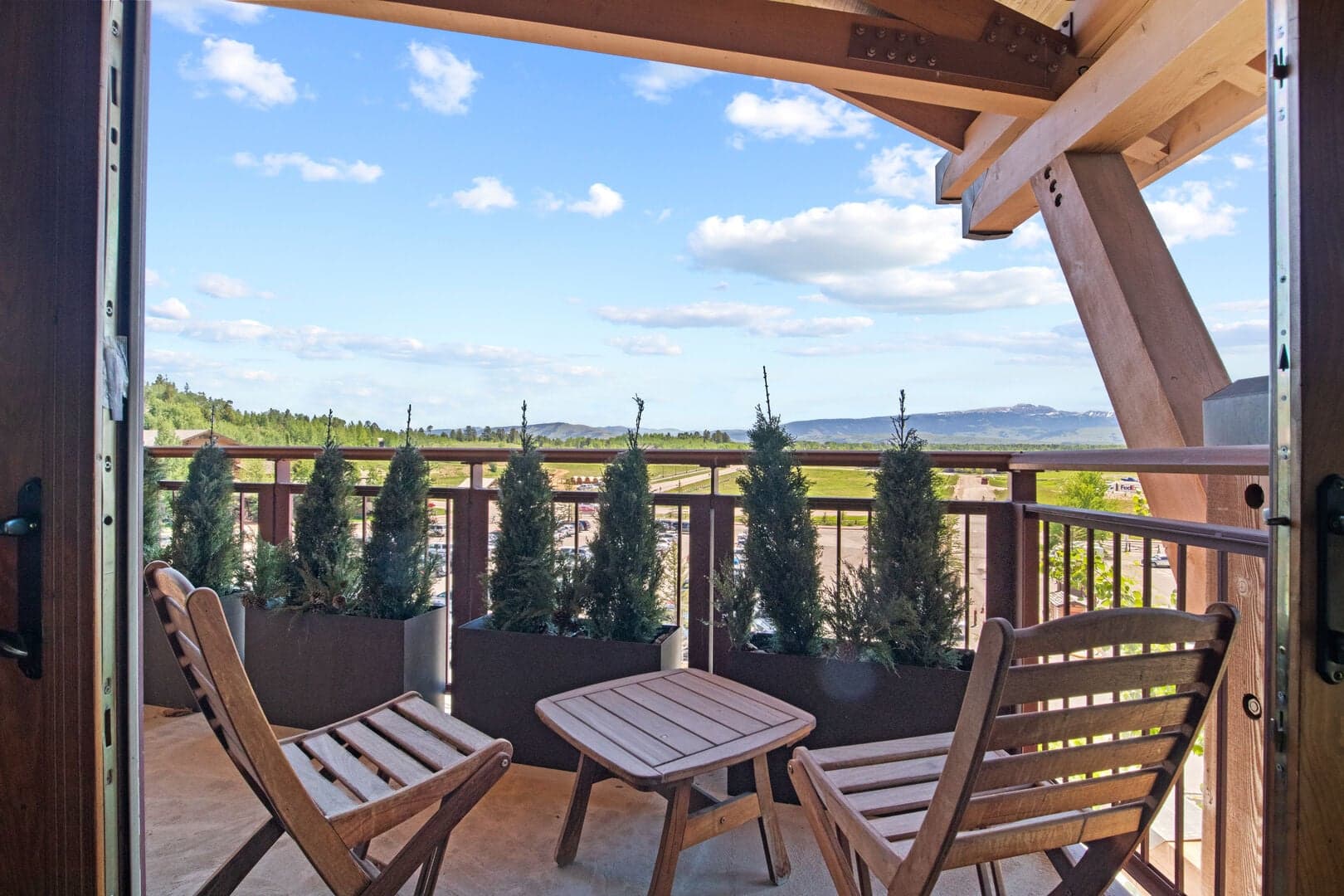 Master Deck View--looks East over Parking