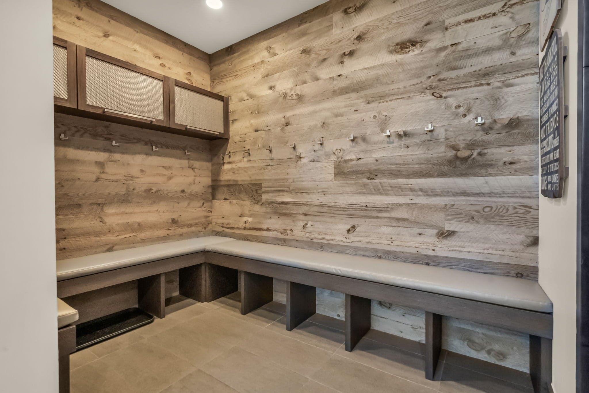 Mud Room with Benchs and Cabinets
