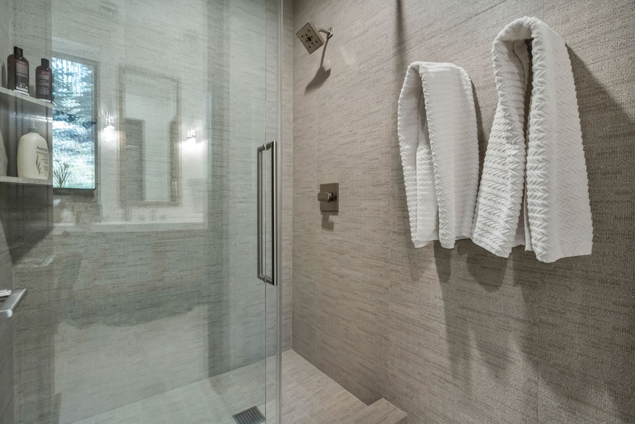 Walk-in Shower with Glass Door
