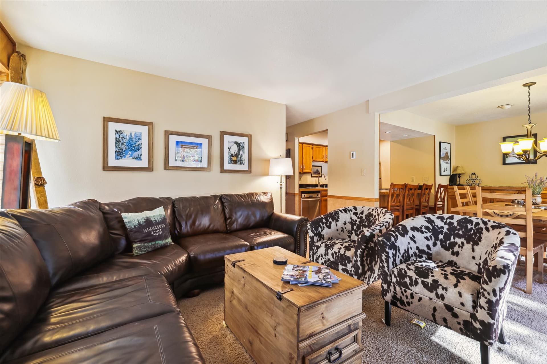 Living Area - Peak One 107 - Frisco Vacation Rental