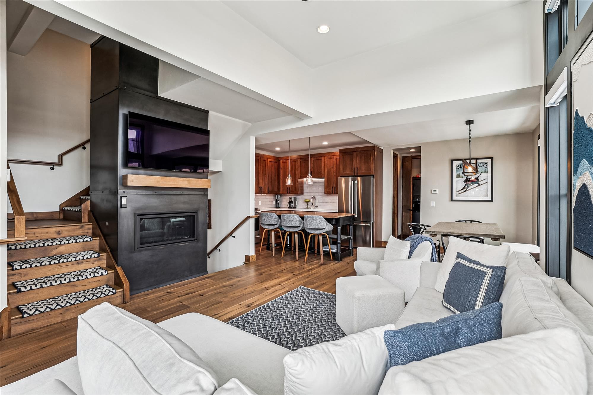Living Area, Decked Out Downtown, Frisco Vacation Rental