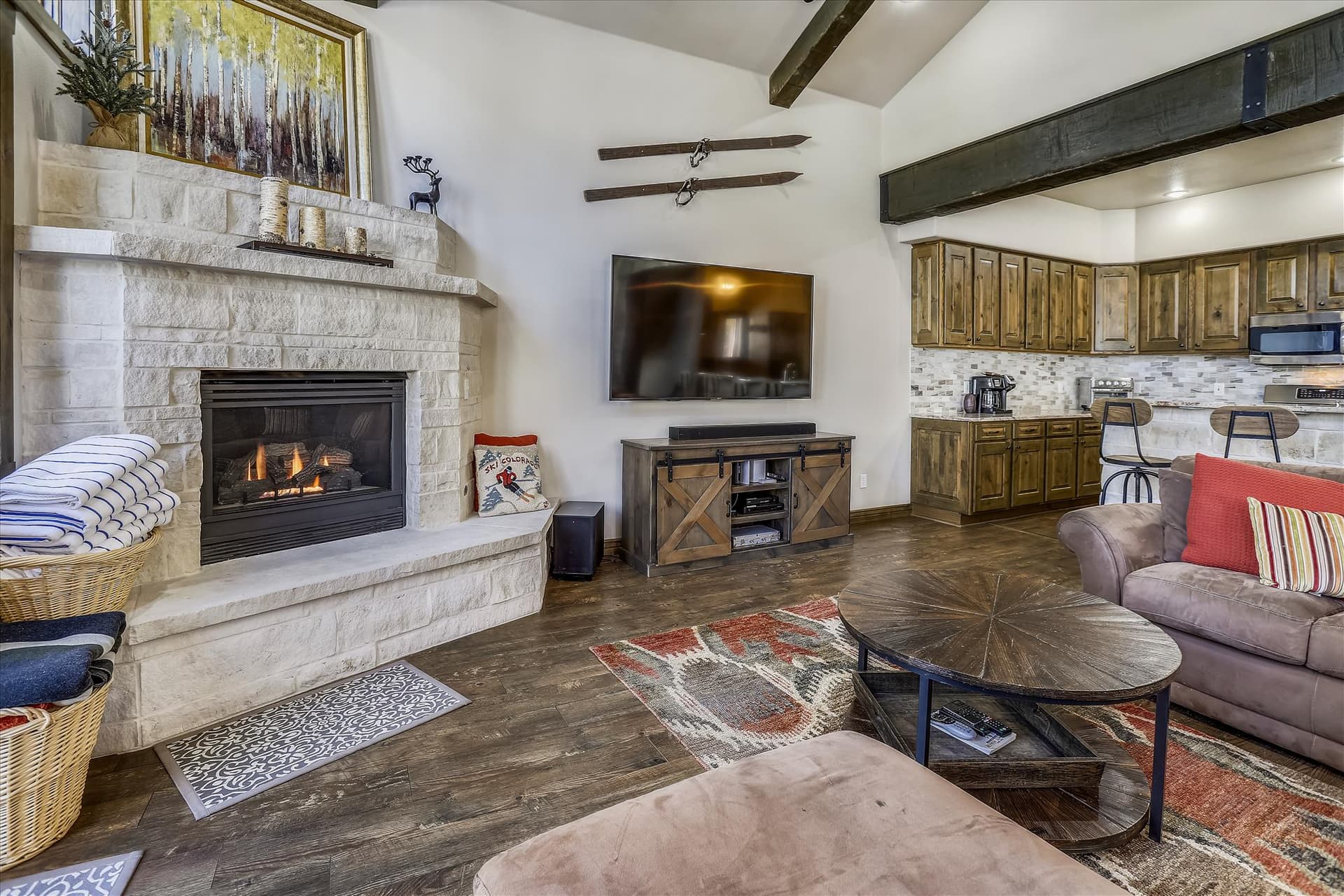 Living Room - Highwood Hideaway - Breckenridge Vacation Rental