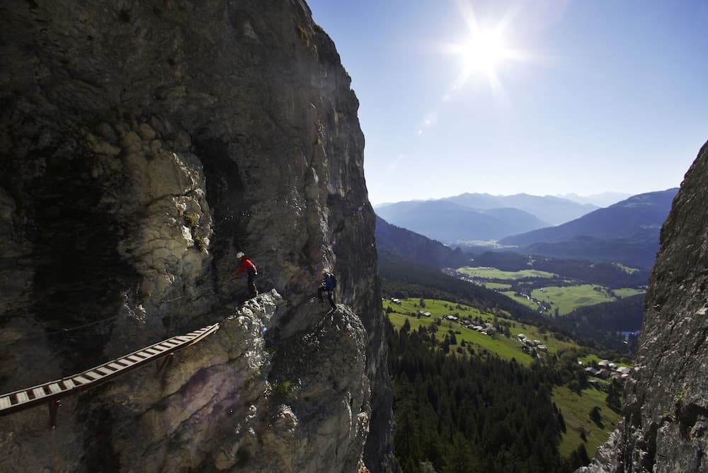 Outdoor rock climbing