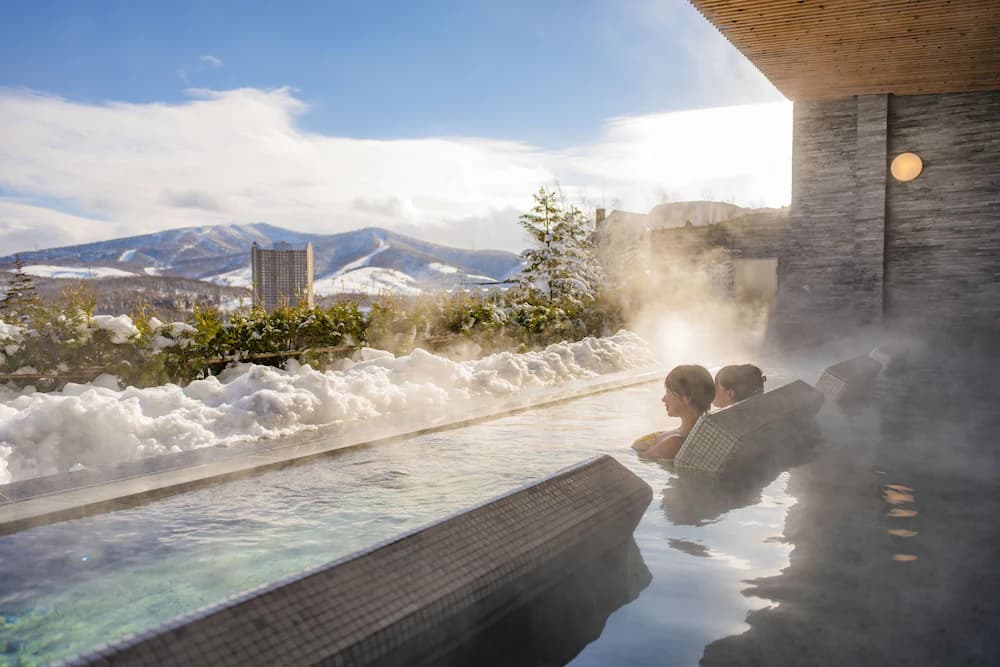 Indoor spa tub