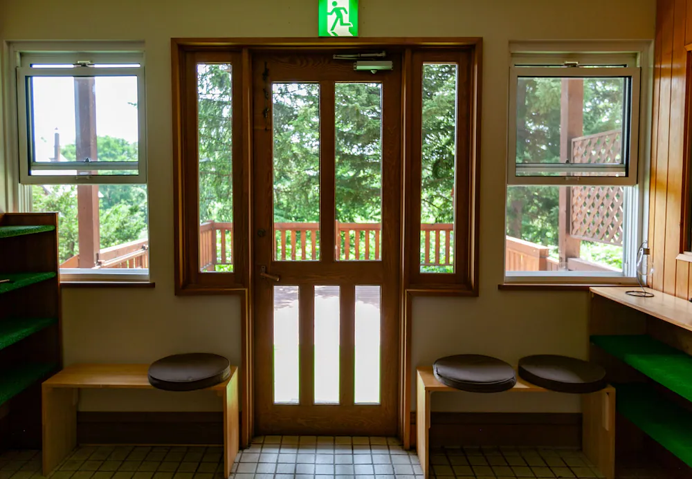 Interior entrance