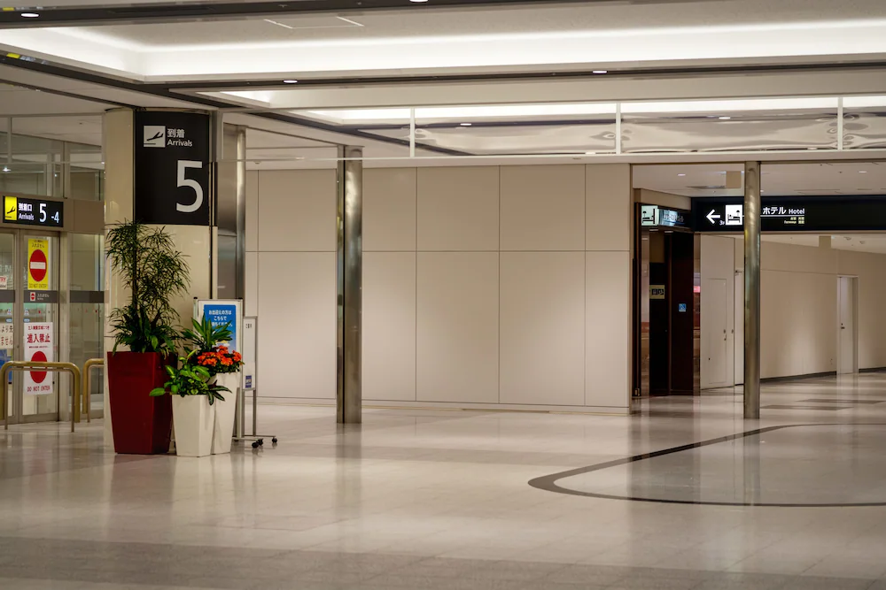 Interior entrance